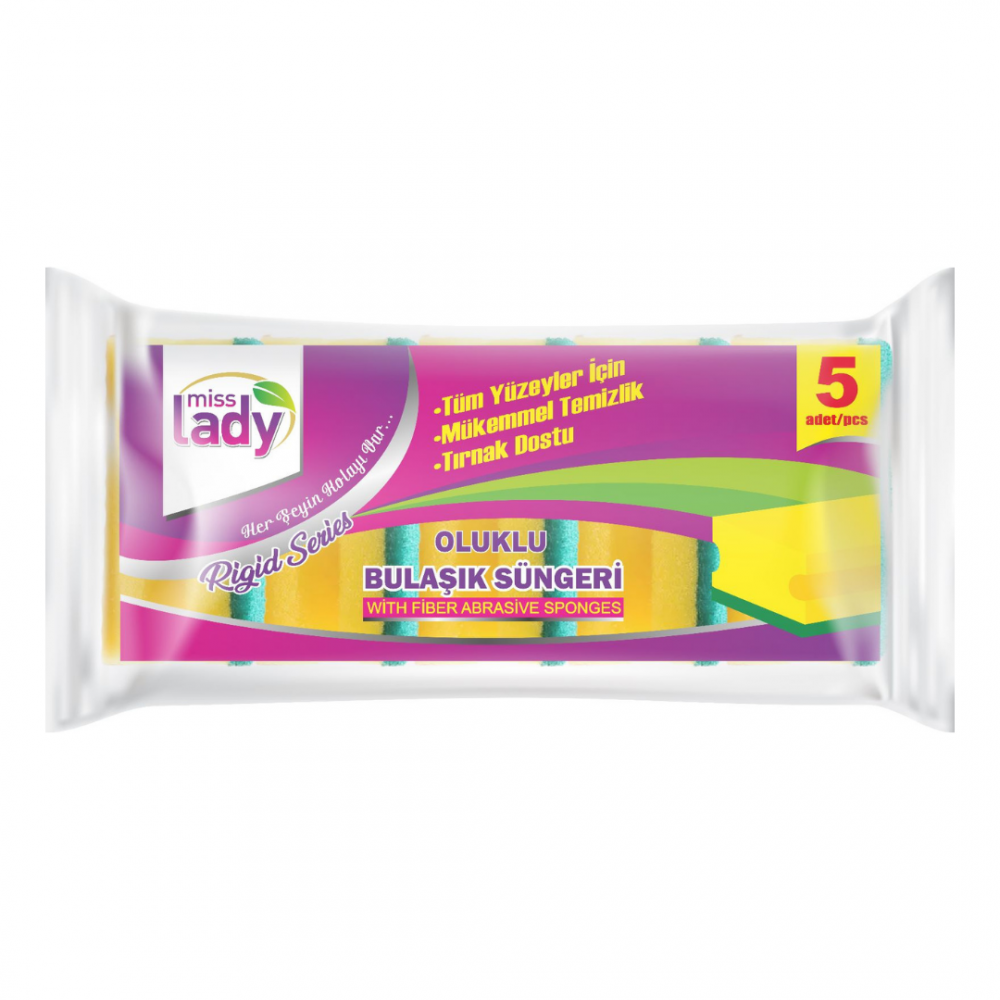 Miss Lady Beşli Sünger - Koli 36 Adet
