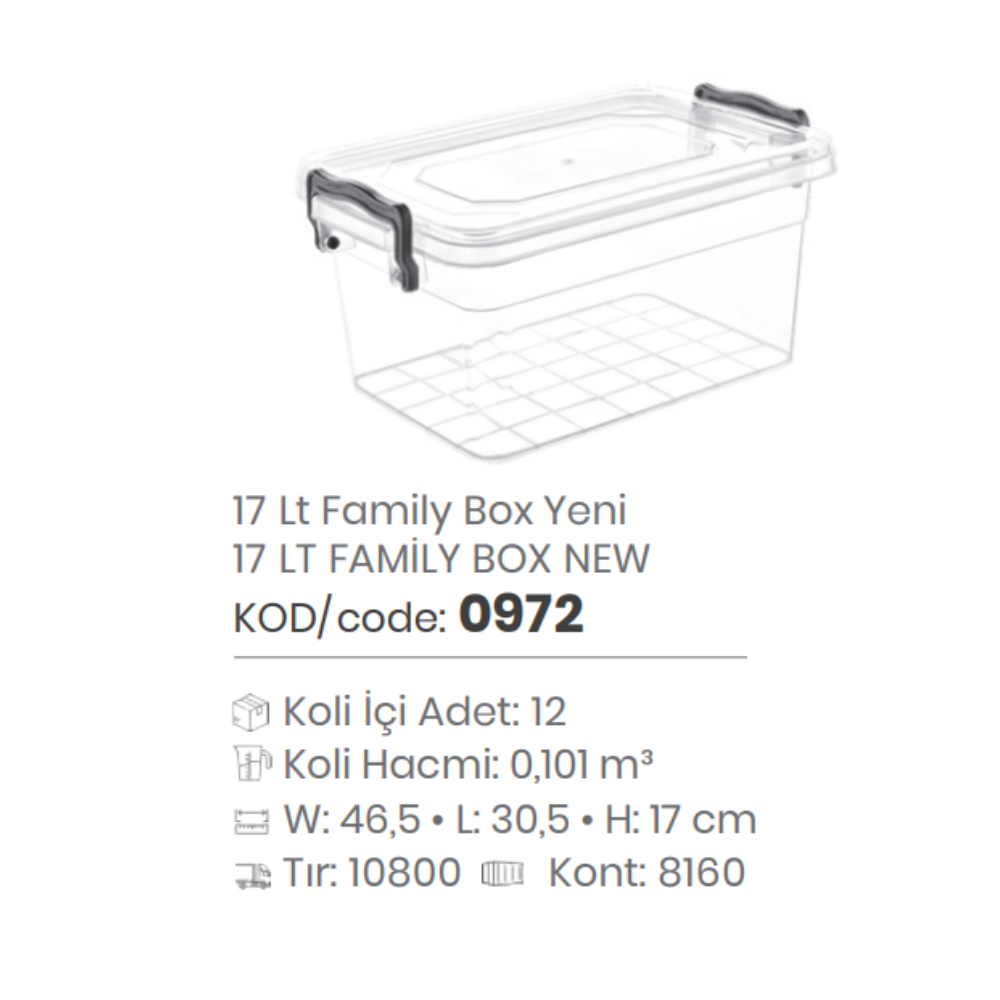 CAJA FAMILIAR DE 17 LT