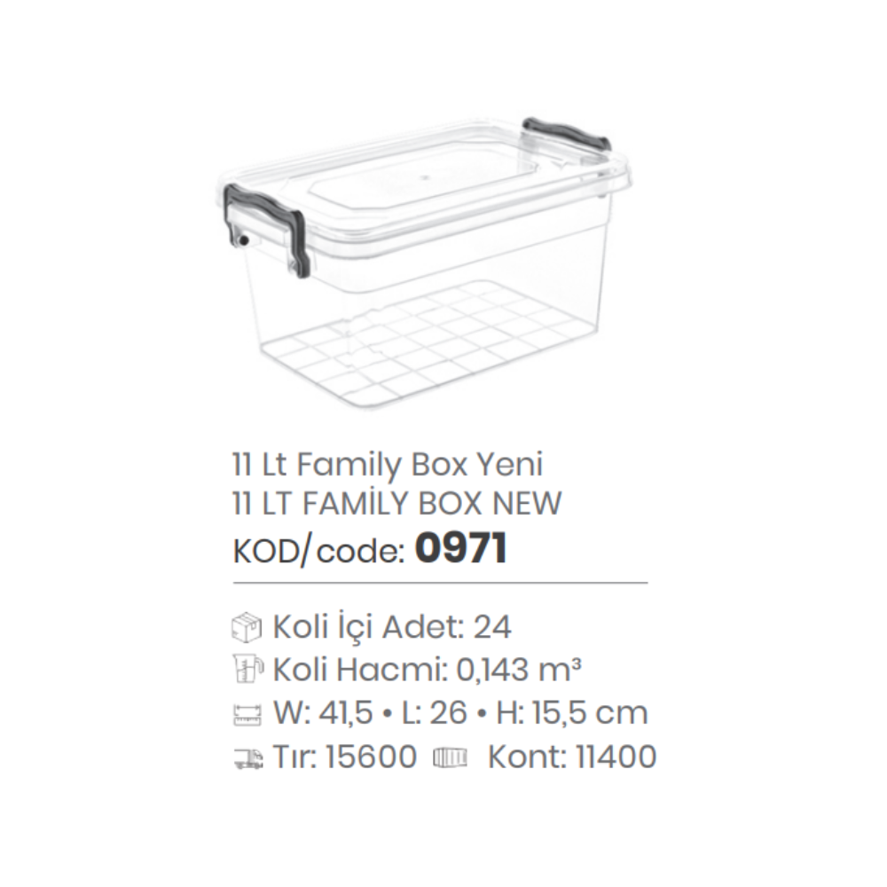 CAJA FAMILIAR DE 11 LT
