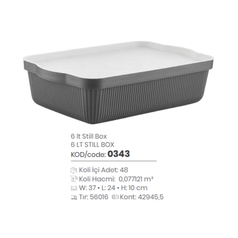 CAJA DE ALMACENAMIENTO STILL DE 6 LT