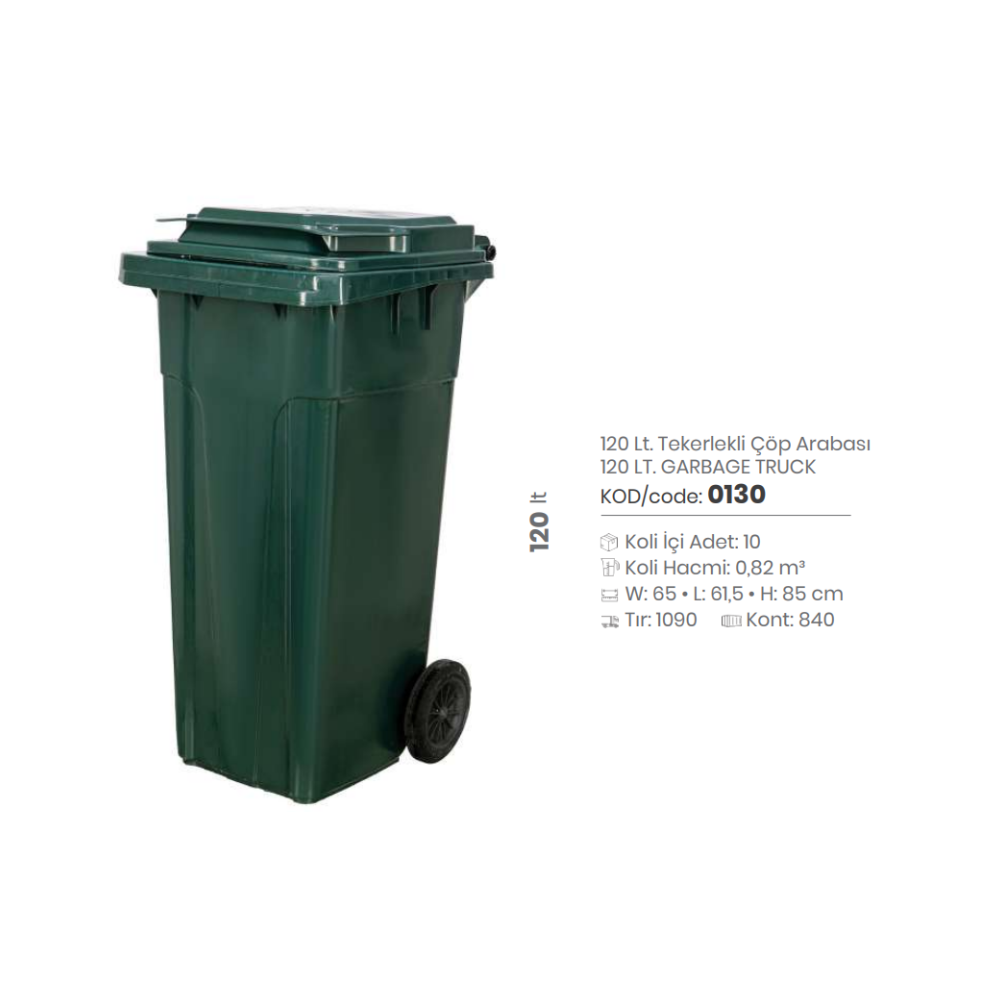 CAMIÓN DE BASURA DE 120 LT