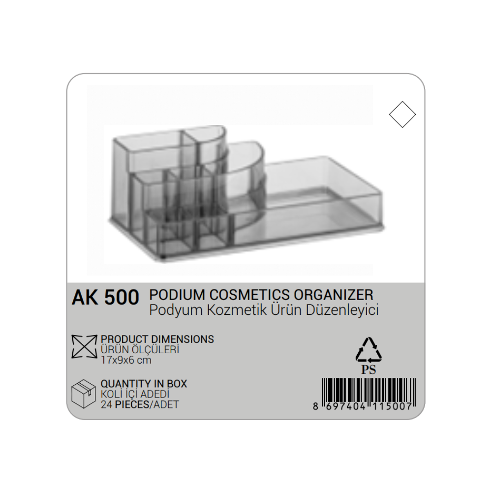 ORGANIZADOR COSMÉTICO PODIO
