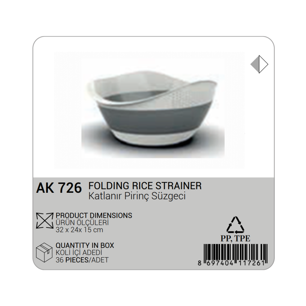 COLADOR DE ARROZ PLEGABLE
