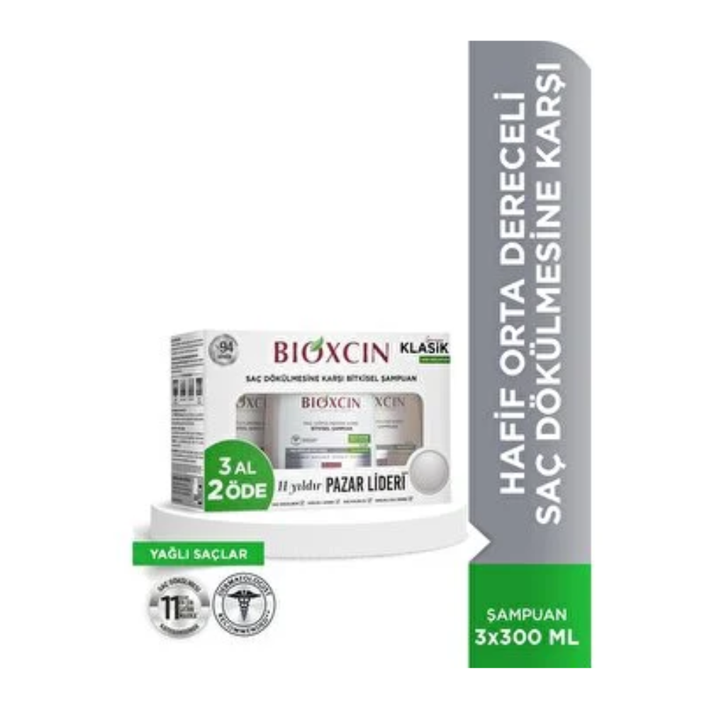 BIOXCIN CHAMPÚ 3X300 ML ACEITOSAS ODE CLASSIC