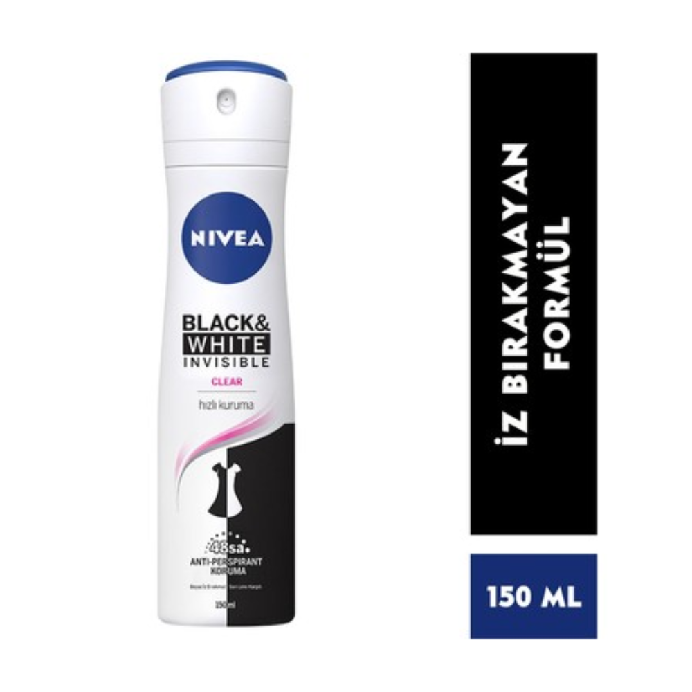NIVEA SPRAY KDN INV B&W CLARO 150ML