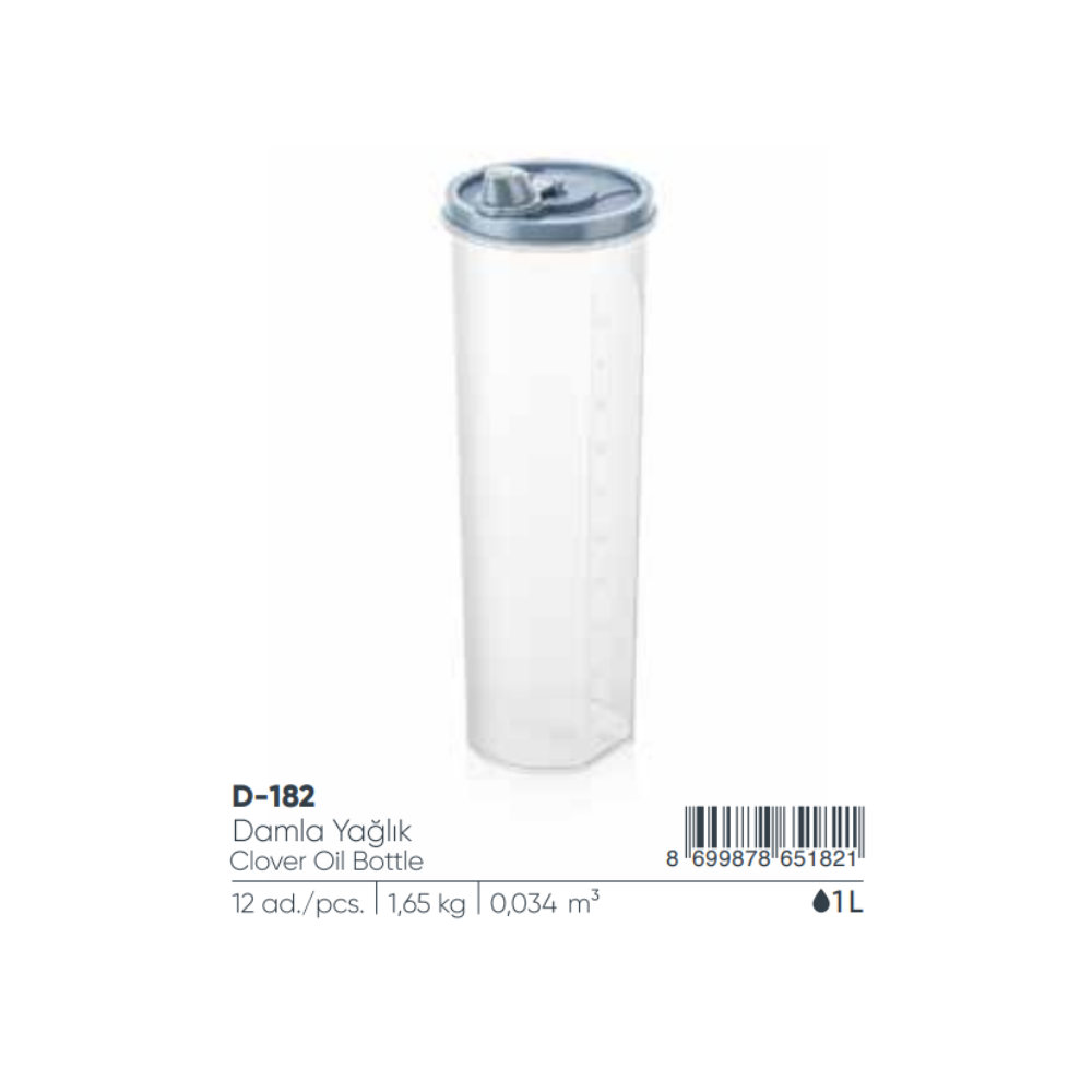BOTELLA DE ACEITE DE TRÉBOL DAMLA 1000 ML