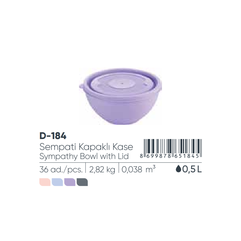SYMPATYH CUENCO CON TAPA 500 ml