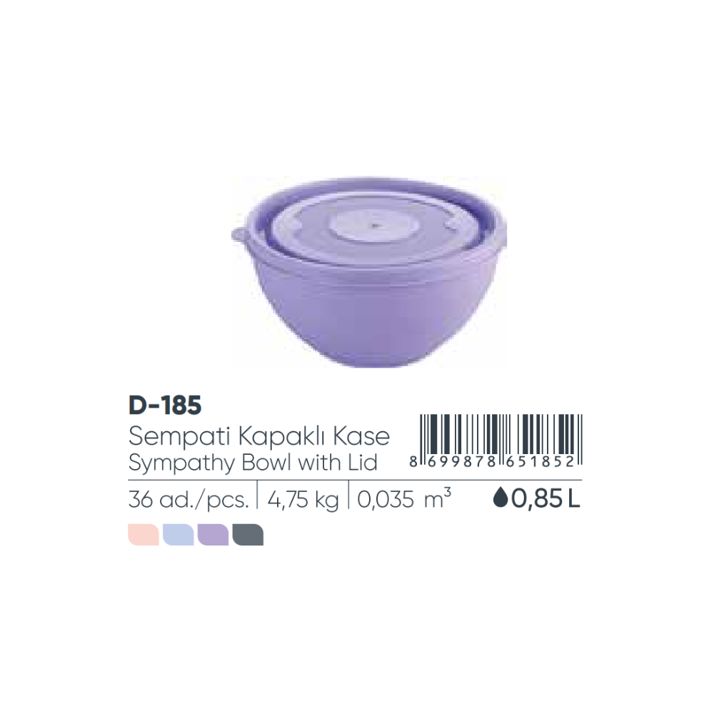 SYMPATYH CUENCO CON TAPA 850 ml