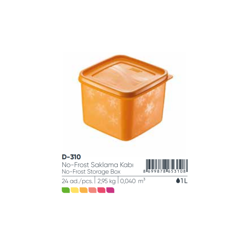 ALASKA CAJA DE ALMACENAMIENTO NO-FROST 1000 ml