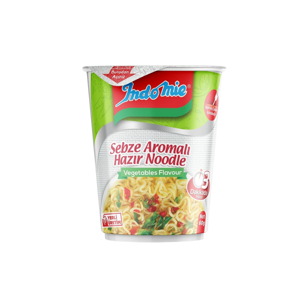 INDOMIE NOODLE CUP SABOR VEGETAL 60 GR