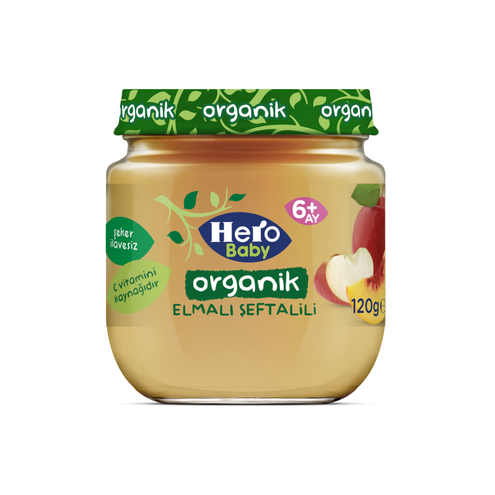 ÜLKER HERO BABY MANZANA ECOLÓGICA MELOCOTÓN 120GR
