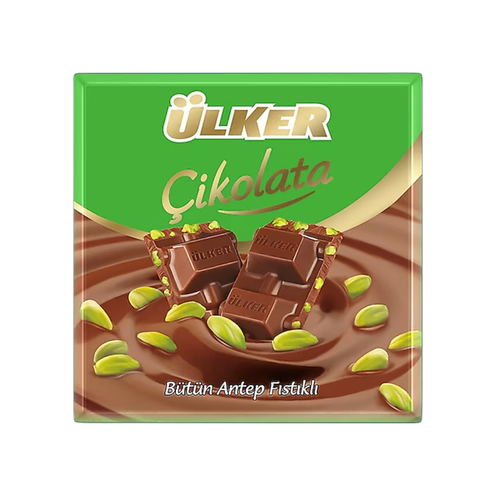 ÜLKER PISTACHO CHOCOLATE CUADRADO 65 GR