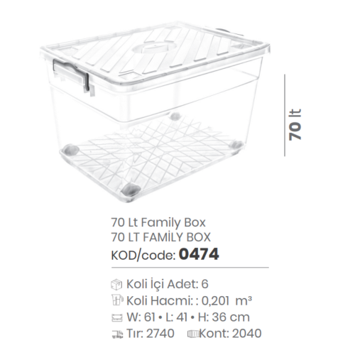 CAJA FAMILIAR DE 70 LT