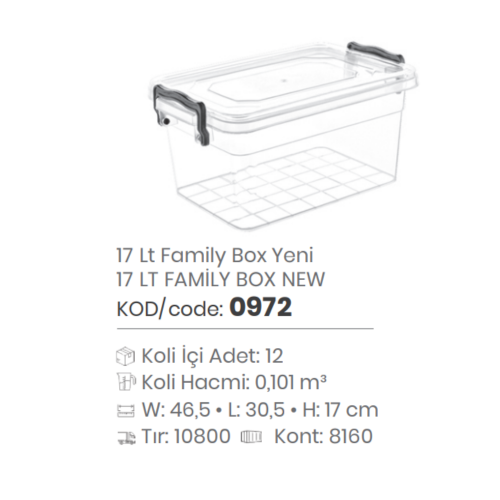 CAJA FAMILIAR DE 17 LT