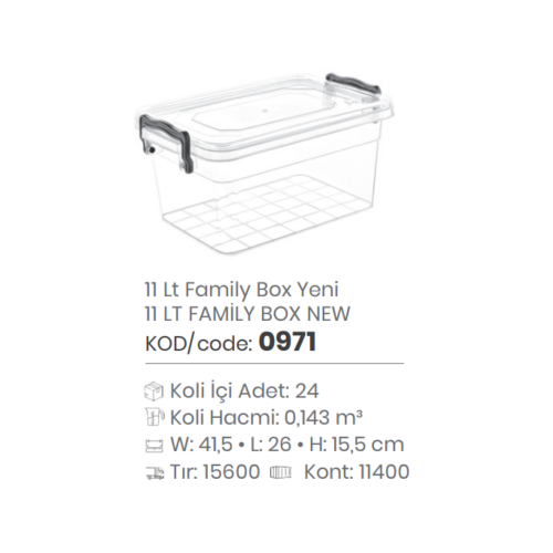 CAJA FAMILIAR DE 11 LT