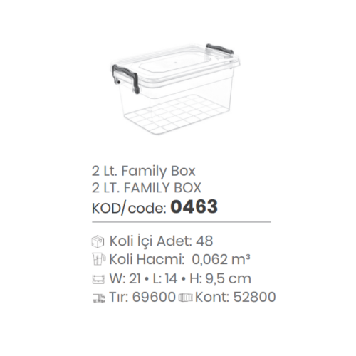 CAJA FAMILIAR DE 2 LT.
