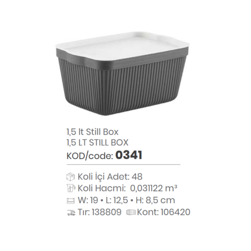 CAJA DE ALMACENAMIENTO DE 1,5 LT STILL