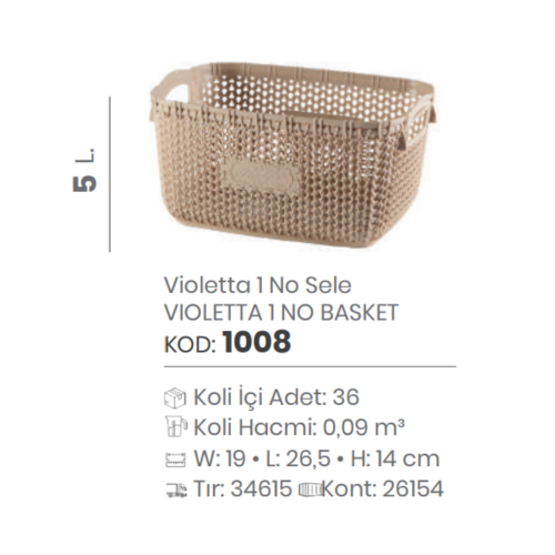 VIOLETTA NO 1 CESTA