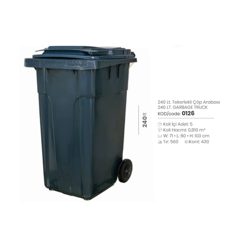 CAMIÓN DE BASURA DE 240 LT