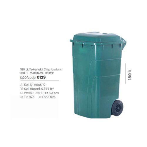 CAMIÓN DE BASURA DE 180 LT