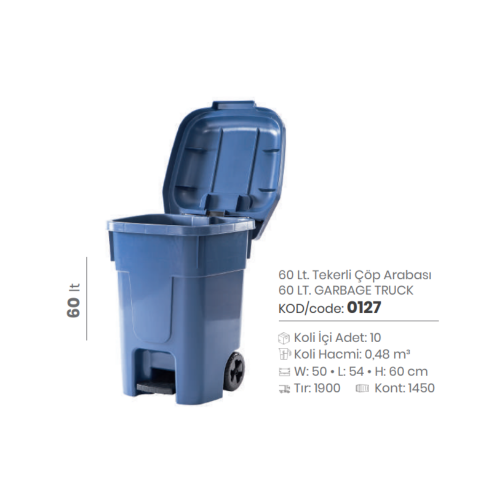 CAMIÓN DE BASURA DE 60 LT