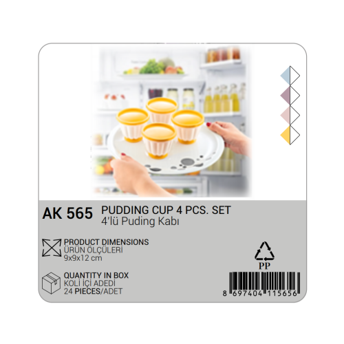 VASOS PARA PUDÍN 4UNDS SET