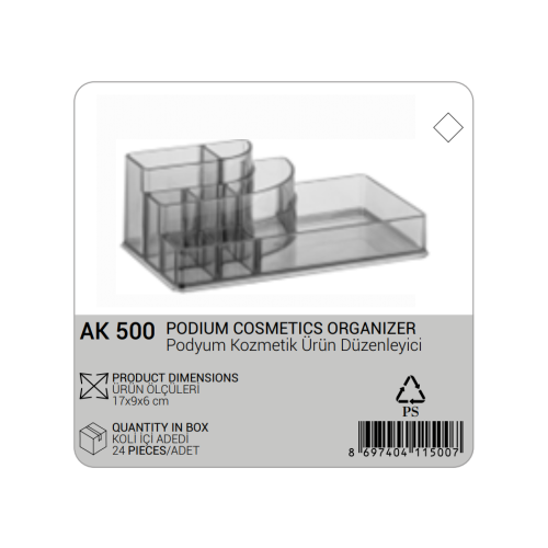 ORGANIZADOR COSMÉTICO PODIO
