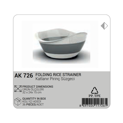 COLADOR DE ARROZ PLEGABLE
