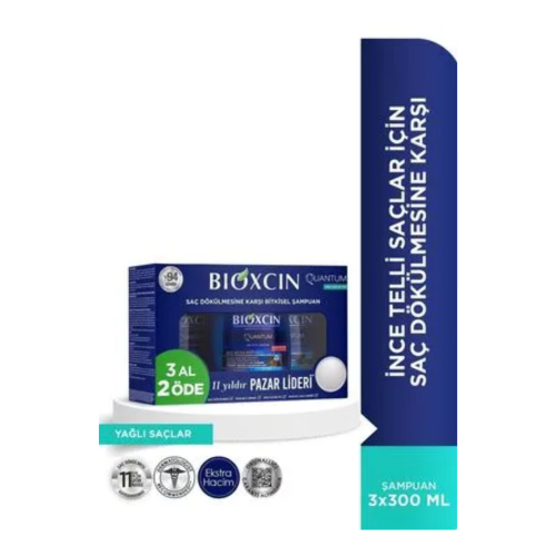 BIOXCINA CHAMPÚ 3X300 ML QUANTUM Y.SACLAR