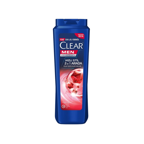 CLEAR MEN CHAMPÚ 350 ML ESTILO RÁPIDO 2/1