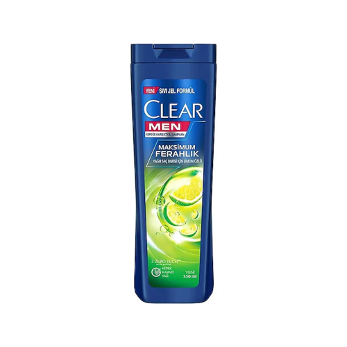 CHAMPÚ CLEAR MEN 350 ML MÁXIMA FRESCURA EXTRACTO DE LIMÓN