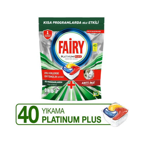 FAIRY TABLETA PLATINUM PLUS 40 PIEZAS
