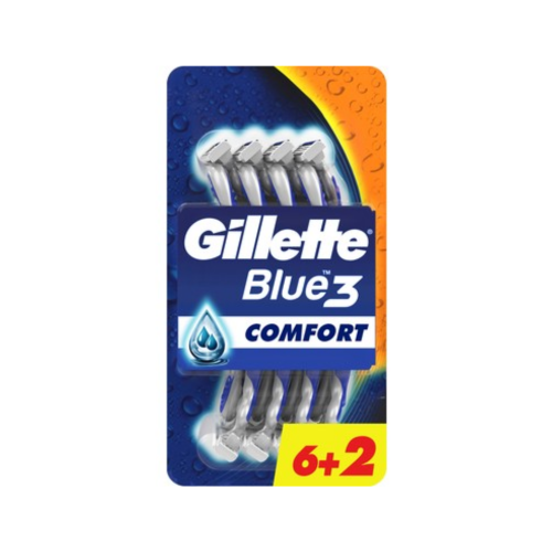 GILLETTE AZUL 3 6+2 CONFORT