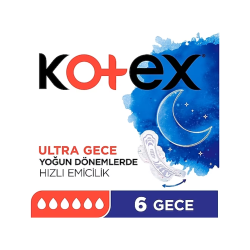 KOTEX ULTRA NOCHE SOLTERA 6 PZ