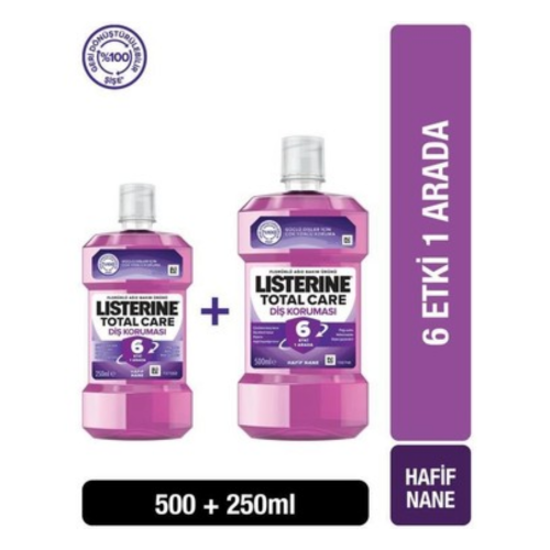 LISTERINE CUIDADO TOTAL 500ML + 250ML
