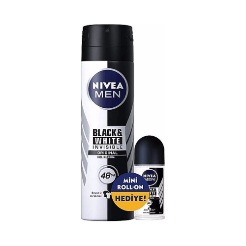 NIVEA DEO 150 ML ERK BLANCO Y NEGRO + ORIGINAL 25 ML