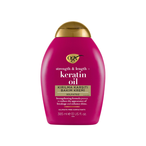 OGX CREMA PARA EL CUIDADO DEL CABELLO CON ACEITE DE QUERATINA ANTIROTURA 385ML