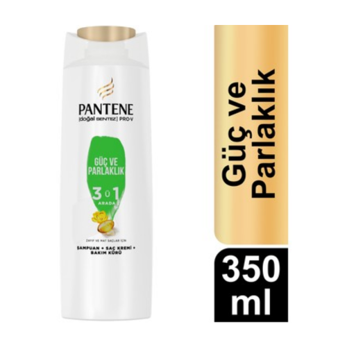 PANTENE CHAMPU 350 ML POTENCIA Y BRILLO 3/1