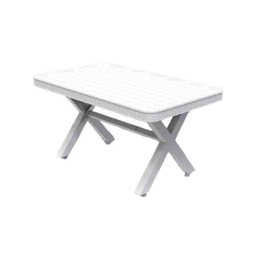 90 * 150 MESA SIN VIDRIO RADDAN DE PATAS CRUZADAS