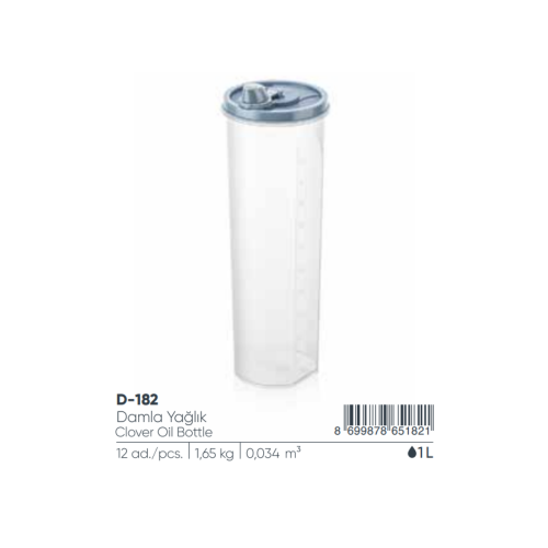 BOTELLA DE ACEITE DE TRÉBOL DAMLA 1000 ML