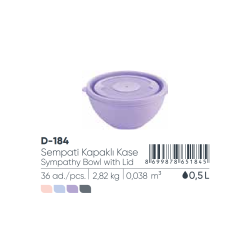 SYMPATYH CUENCO CON TAPA 500 ml