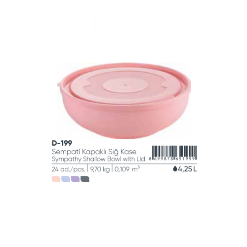 SYMPATHY CUENCO POCO PROFUNDO CON TAPA 4,25 lt