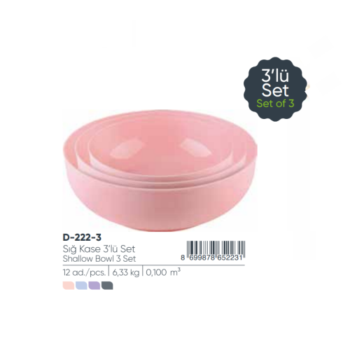 SYMPATHY CUENCO POCO PROFUNDO SIN TAPA Set 1,60 lt + 2,60 lt 4,25 lt
