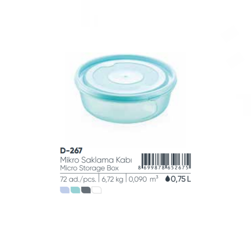 CAJA MICRO ALMACENAMIENTO 750 ml
