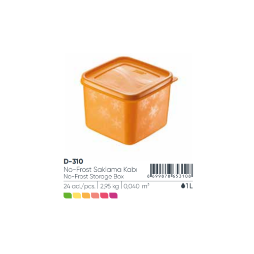 ALASKA CAJA DE ALMACENAMIENTO NO-FROST 1000 ml