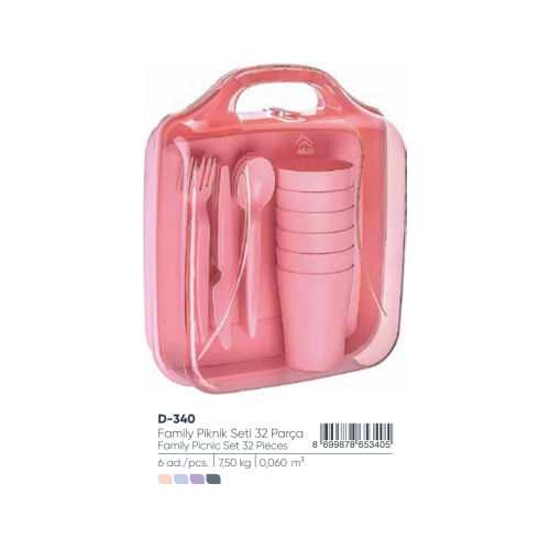 SET DE PICNIC FAMILIAR DE 32 PIEZAS