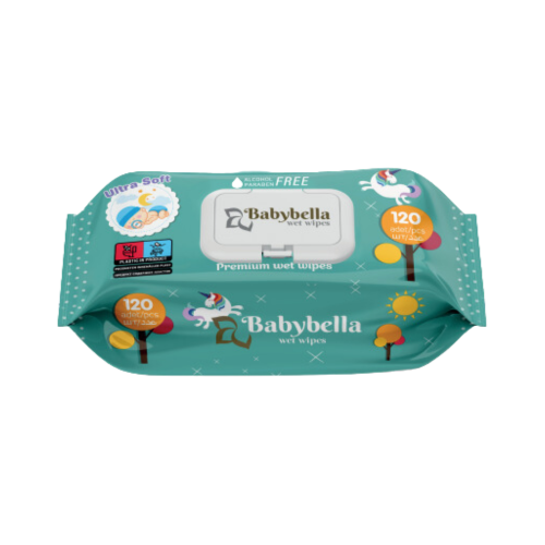 TOALLITAS HÚMEDAS BABYBELLA 120 PIEZAS (FRESCAS)