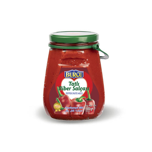 VASO DE PASTA DE PIMIENTO BURCU 1500 GR DULCE