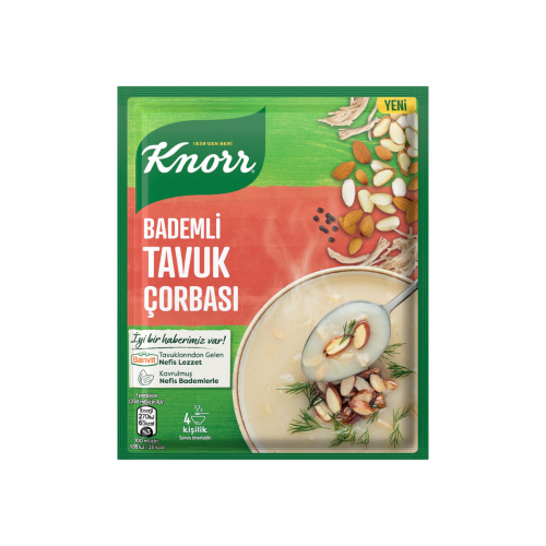 SOPA KNORR DE POLLO CON ALMENDRAS