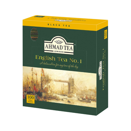 AHMAD VASO DE TÉ BOLSITAS DE TÉ 100 PAQUETES ING. NO1